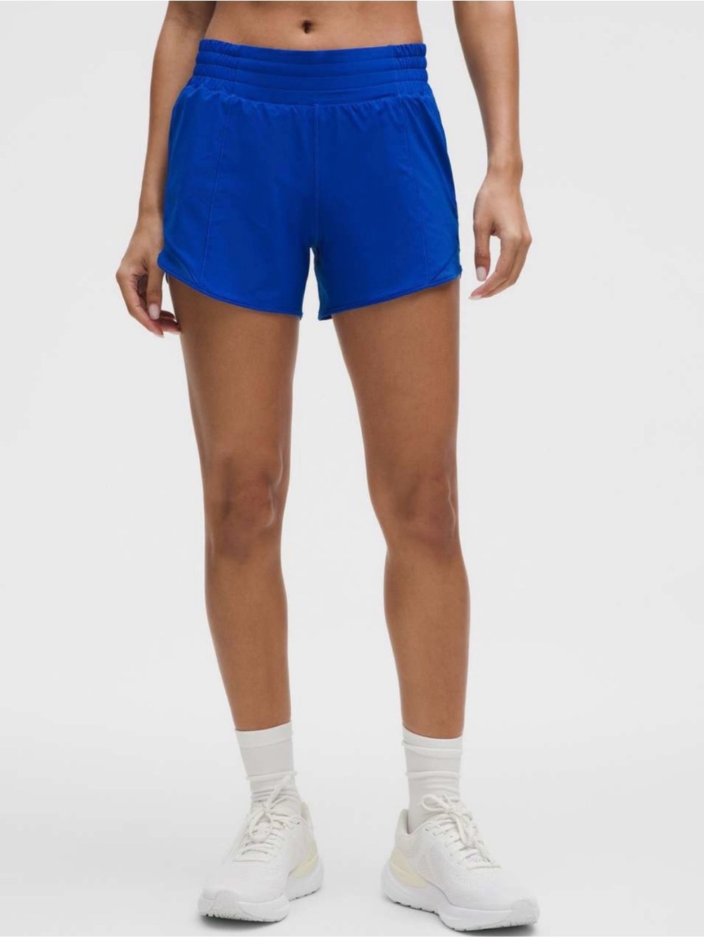 Lululemon Hotty Hot High-Rise Lined Short 4" Size 4 Galactic Cobalt Blue $78